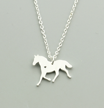 Load image into Gallery viewer, Horse with heart necklace
