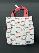 Load image into Gallery viewer, Red dachshund reversible bag
