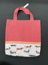 Load image into Gallery viewer, Red dachshund reversible bag
