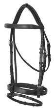 Load image into Gallery viewer, PLATINUM FLAT PADDED HANOVERIAN BRIDLE
