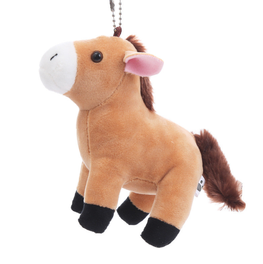 Stuffed horse keychain
