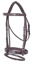 Load image into Gallery viewer, PLATINUM FLAT PADDED HANOVERIAN BRIDLE
